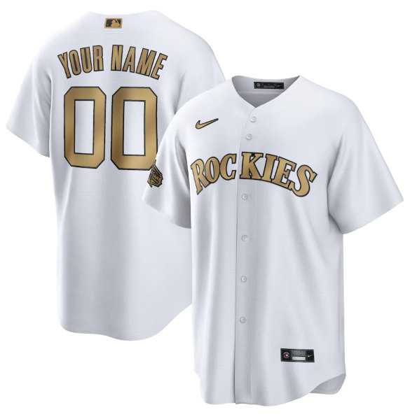 Customized Men's Colorado Rockies Active Player White 2022 All-Star Cool Base Stitched Jersey,We sell and wholesale Customized Men's Colorado Rockies Active Player White 2022 All-Star Cool Base Stitched Jersey on line form chian!